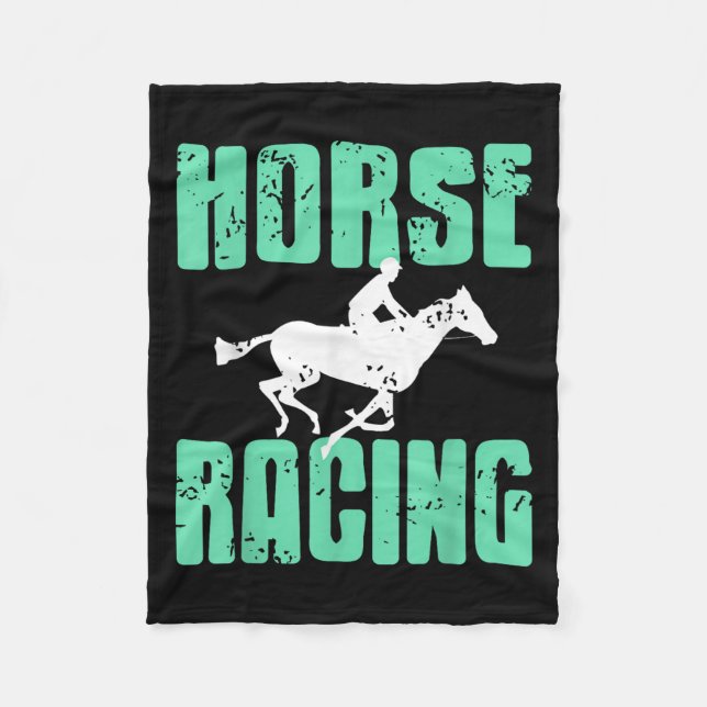 Horse Racing Srt Fanatics Speed And On  Fleece Blanket (Front)