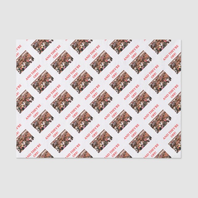 horse racing tissue paper (Front)