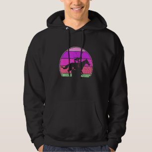 Horse Racing Vintage Retro Sunset Hoodie