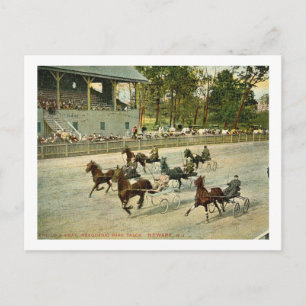Horse Racing, Weequahic Park, Newark NJ Postcard