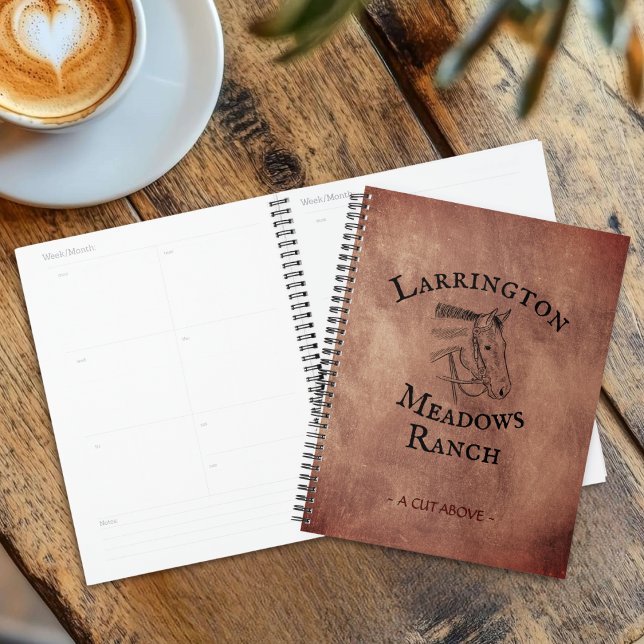 Horse Ranch Business Personalized Logo Planner (Creator Uploaded)