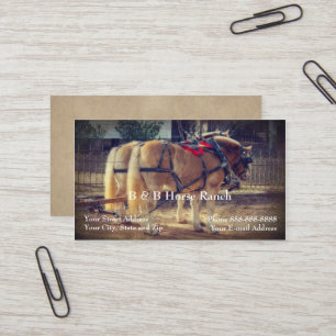 Horse Ranch Clydesdale Business Card