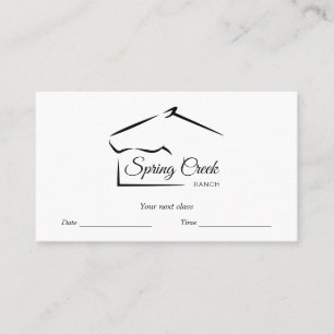 Horse Ranch   Horse Farm Appointment Card