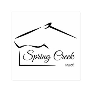 Horse Ranch   Horse Farm Self-inking Stamp