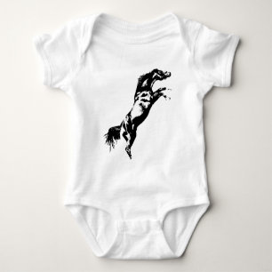 Horse Rearing Baby Bodysuit