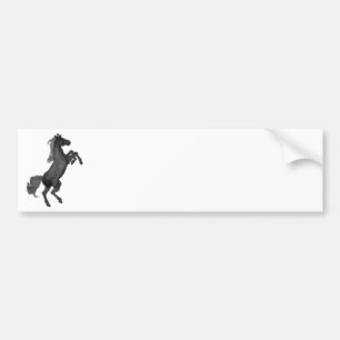 Horse Rearing Facing The Right Bumper Sticker