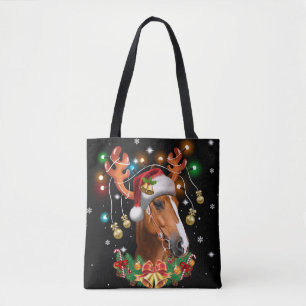 Horse Reindeer Tote Bag