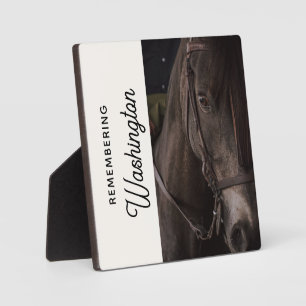 Horse Remembrance Equine Memorial Photo Plaque