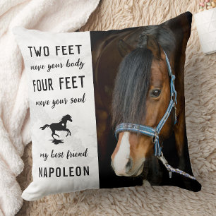 Horse Remembrance Equine Memorial Throw Pillow