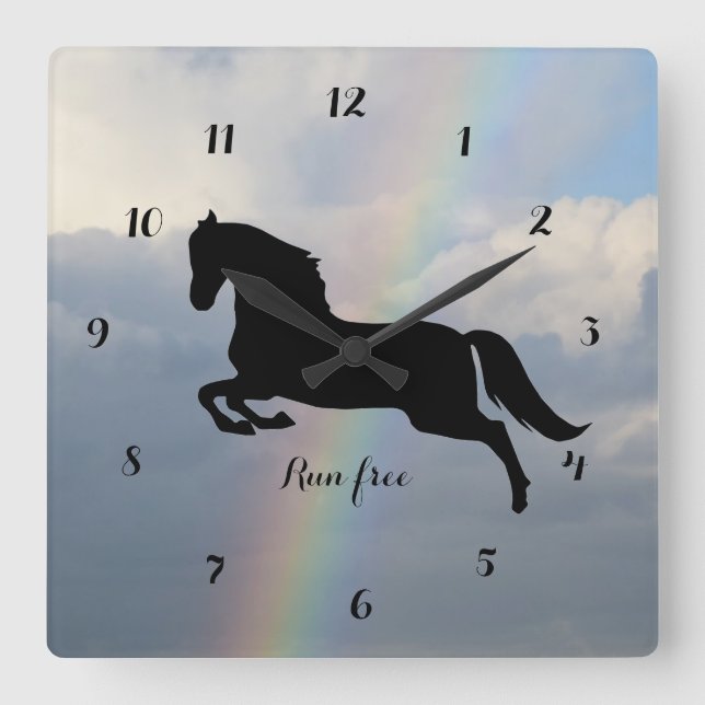 Horse Remembrance Wall Clock (Front)