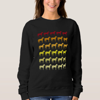 Horse Retro Animal Pattern Sweatshirt