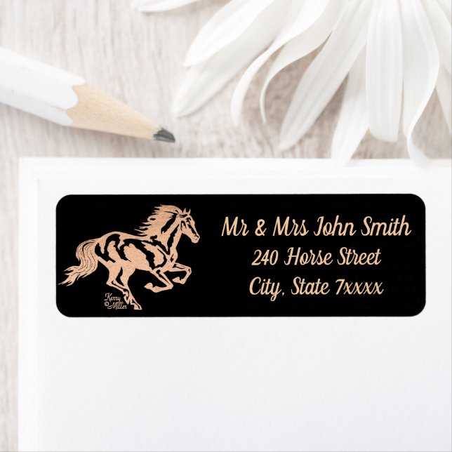 Horse Return Address Label (Insitu)
