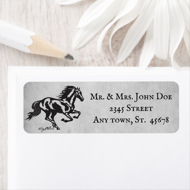 Horse Return Address Label (Insitu)