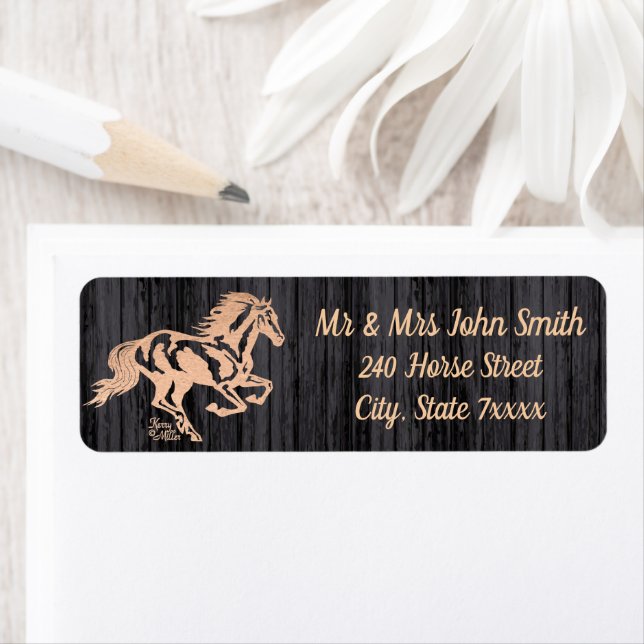 Horse Return Address Label (Insitu)
