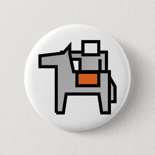 Horse Rider 1 2 Inch Round Button