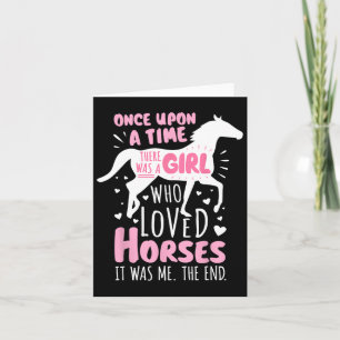 Horse Rider - A Girl Who Loved Horses - Horseback  Card