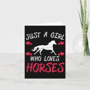 Horse Rider Animal Horse Lover Women Girls Equestr Card
