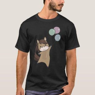 Horse Rider Balloons Flying Cute Animal Pony T-Shirt