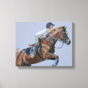 Horse & Rider Canvas Art