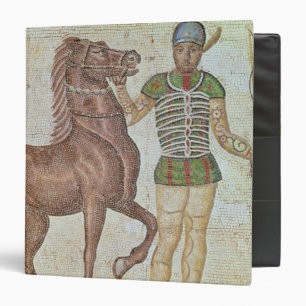 Horse rider in racing colours binder