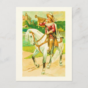 Horse rider postcard