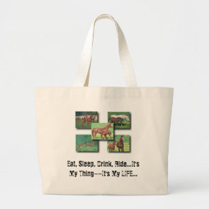 Horse Rider Tote Bag