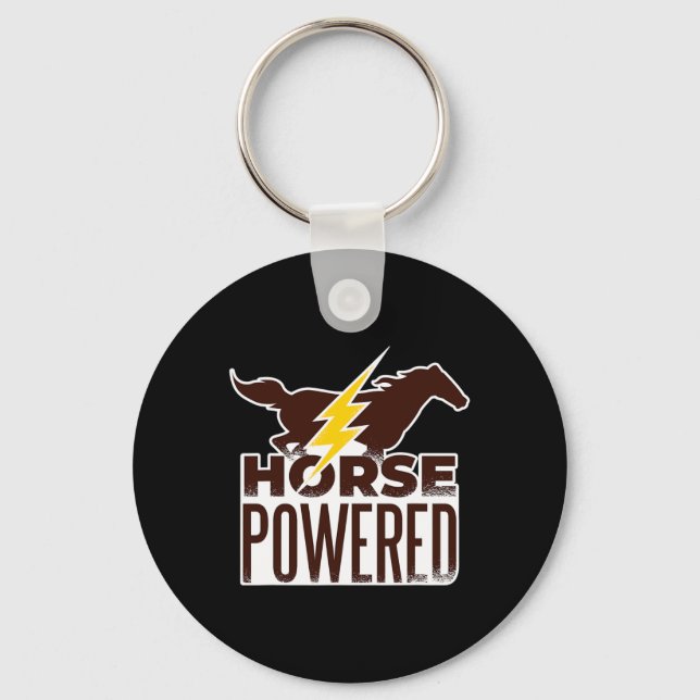 Horse Riders Horse Powered  Keychain (Front)