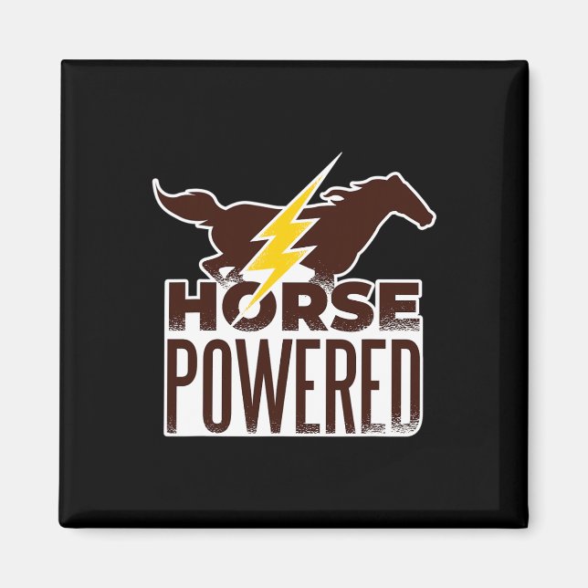 Horse Riders Horse Powered  Magnet (Front)
