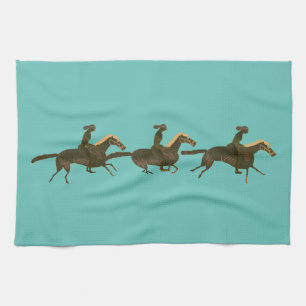 Horse riders kitchen towel