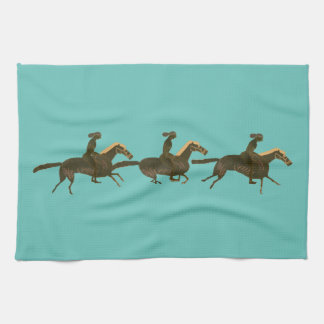 Horse riders kitchen towel