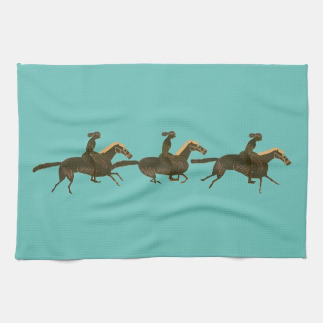 Horse riders kitchen towel (Horizontal)