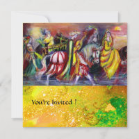 HORSE RIDERS ,MUSIC IN THE NIGHT, yellow sparkles