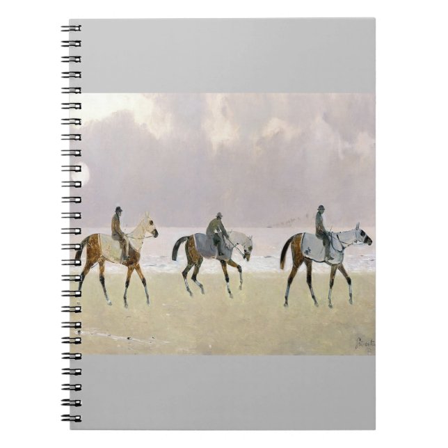 Horse Riders on the Beach 1892 Notebook (Front)