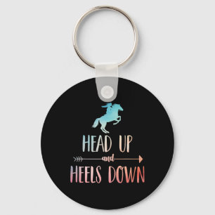 Horse Riding Art For Women Girls Horseback Lover E Keychain