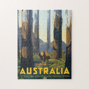 Horse Riding Australia Vintage Jigsaw Puzzle
