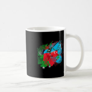 Horse Riding Azerbaijan Flag Coffee Mug