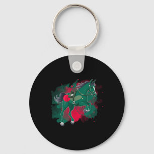 Horse Riding Bangladesh Flag  Keychain