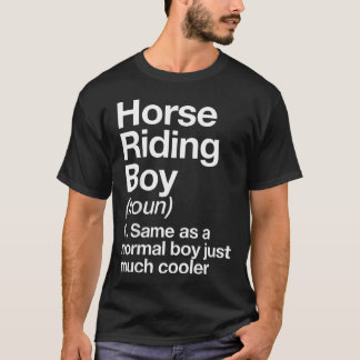 Horse Riding Boy Definition Funny T-Shirt