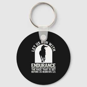 Horse Riding Christian Horseback - Endurance Ridin Keychain