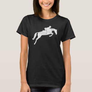 Horse Riding English Equestrian Hunter Jumper Grun T-Shirt
