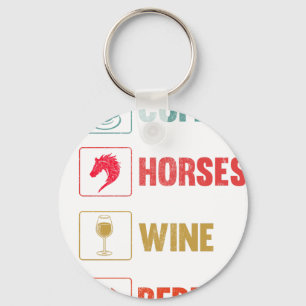 Horse Riding Funny Horse Lover Horse Mom Equestria Keychain