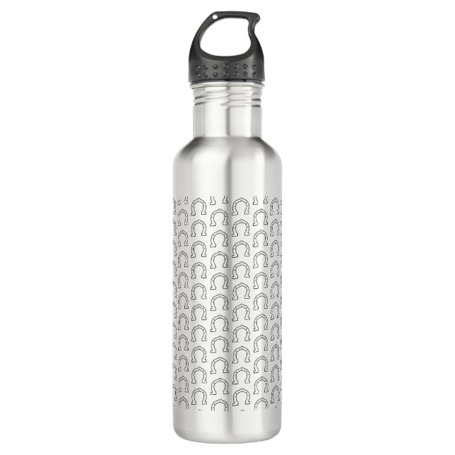 Horse Riding Gang Horseshoe Print  710 Ml Water Bottle (Front)