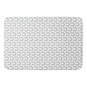 Horse Riding Gang Horseshoe Print Bath Mat