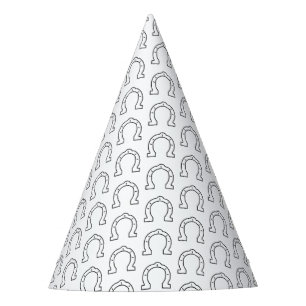 Horse Riding Gang Horseshoe Print  Party Hat