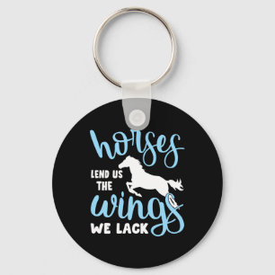 Horse Riding Girls Women Equestrian Horseback Keychain