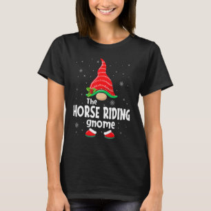 Horse Riding Gnome Family Group Christmas Party Pa T-Shirt
