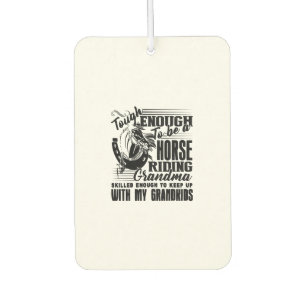 Horse Riding Grandma Air Freshener