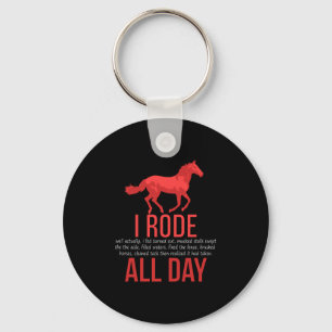 Horse Riding - Horse Ride Gift Keychain