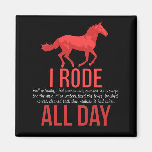 Horse Riding - Horse Ride Gift Magnet