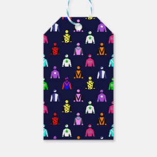 Horse Riding Jockey Silks Pattern Gift Tags